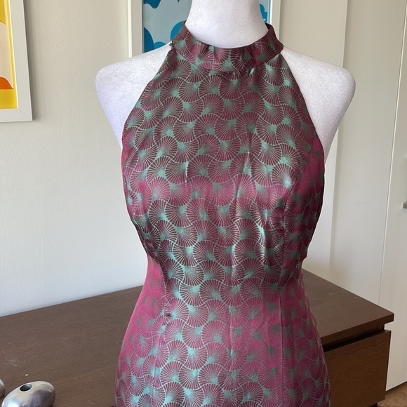 VINTAGE Halter color changing evening gown - Picture 2 of 8